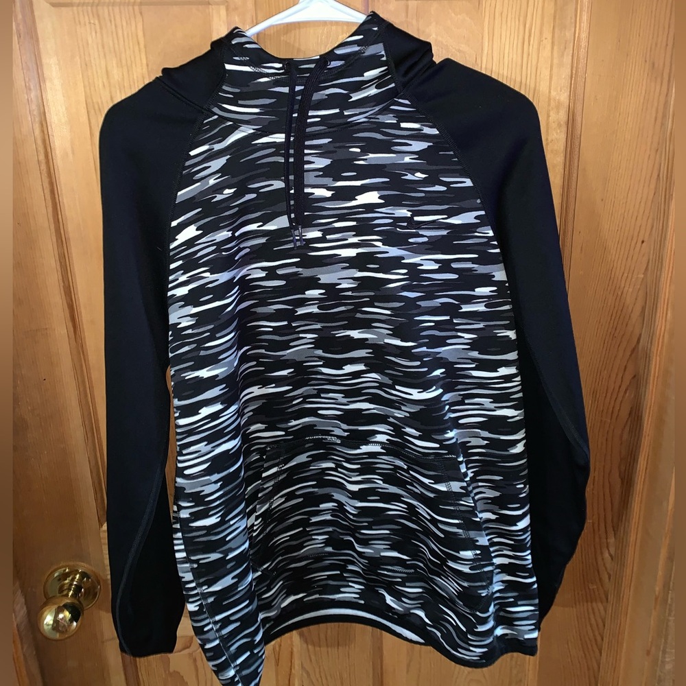 Nike Warm Black and White Camo Hoodie